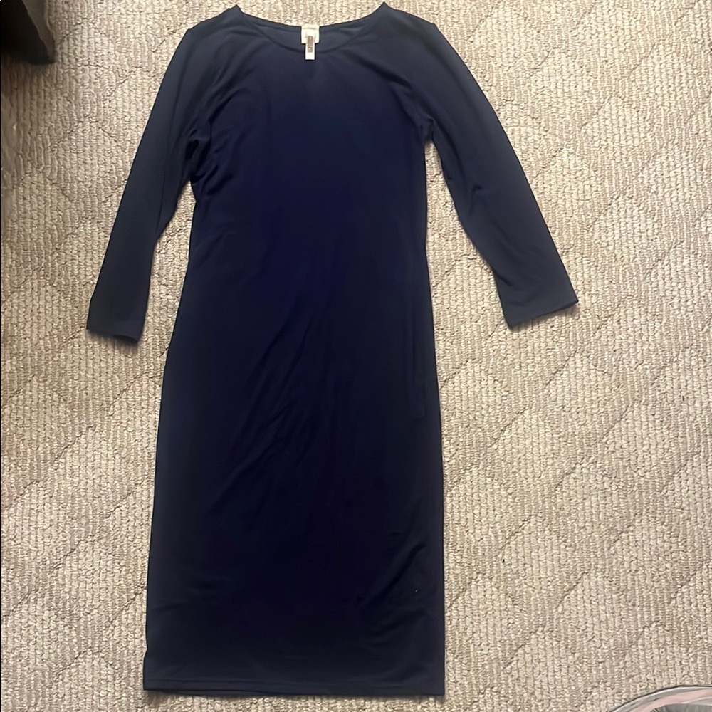 Body con Navy Blue Women's Dress, midi, size medium
